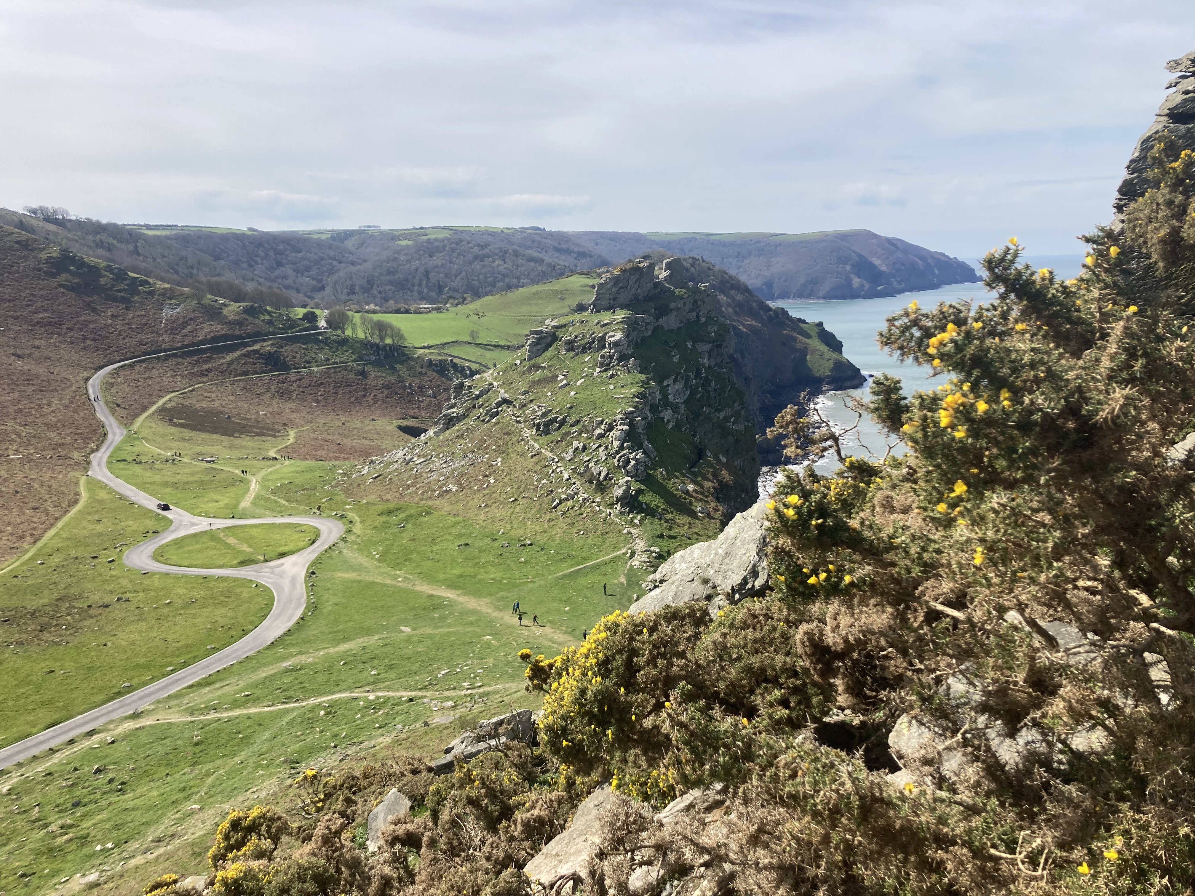 Views from Countisbury looking west along the North Devon coastline