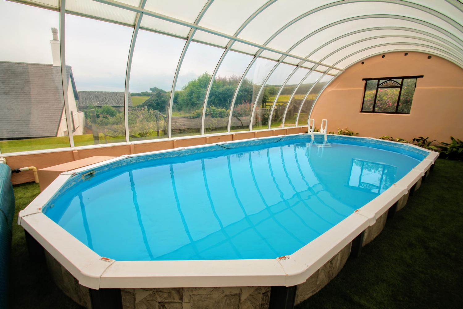 upcott farm house accommodation exmoor swimming pool