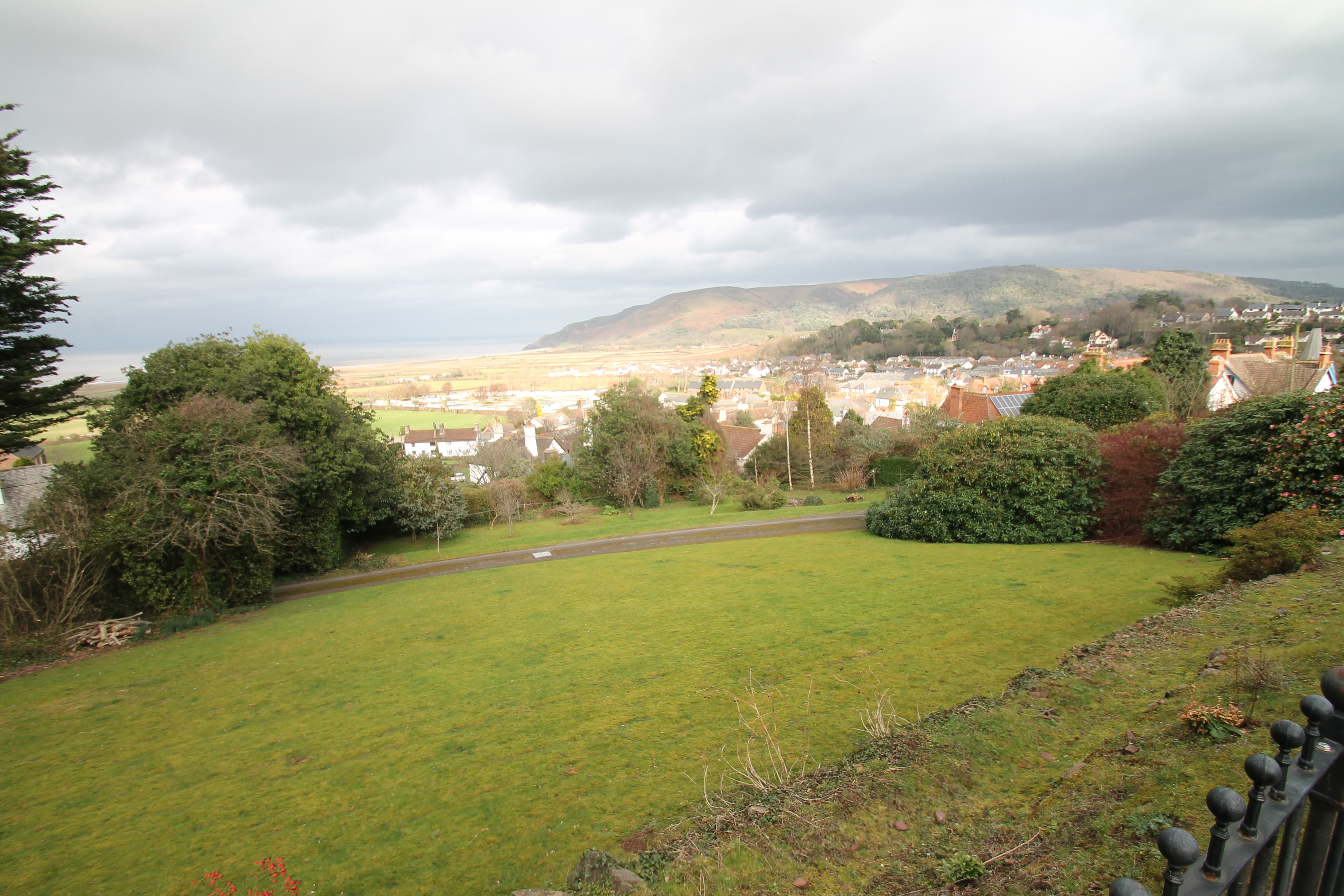 Redway Lodge, the view over Porlock