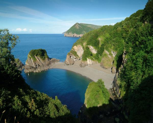 The beautiful Watermouth Cove, a stunning holiday destination in the UK.