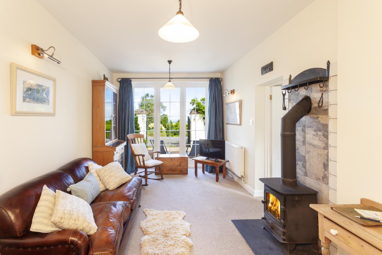 Living room with the log burner