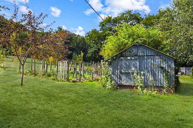 entrance to the enclosed orchard