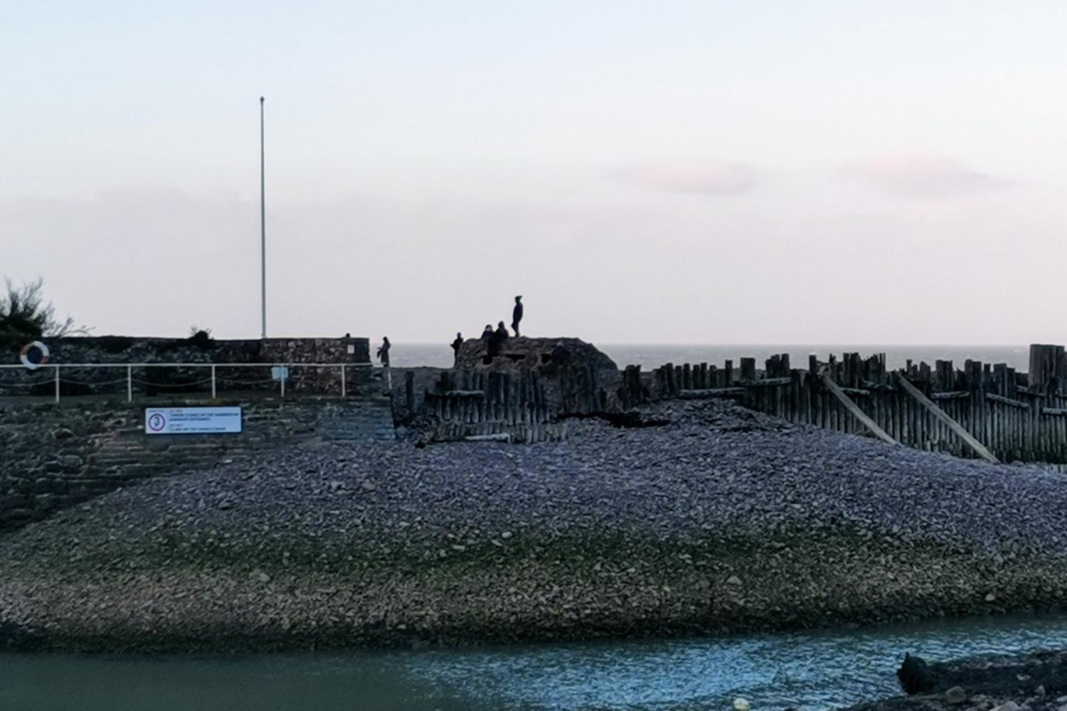 Adventures and memories on Turkey Island at Porlock Weir beach