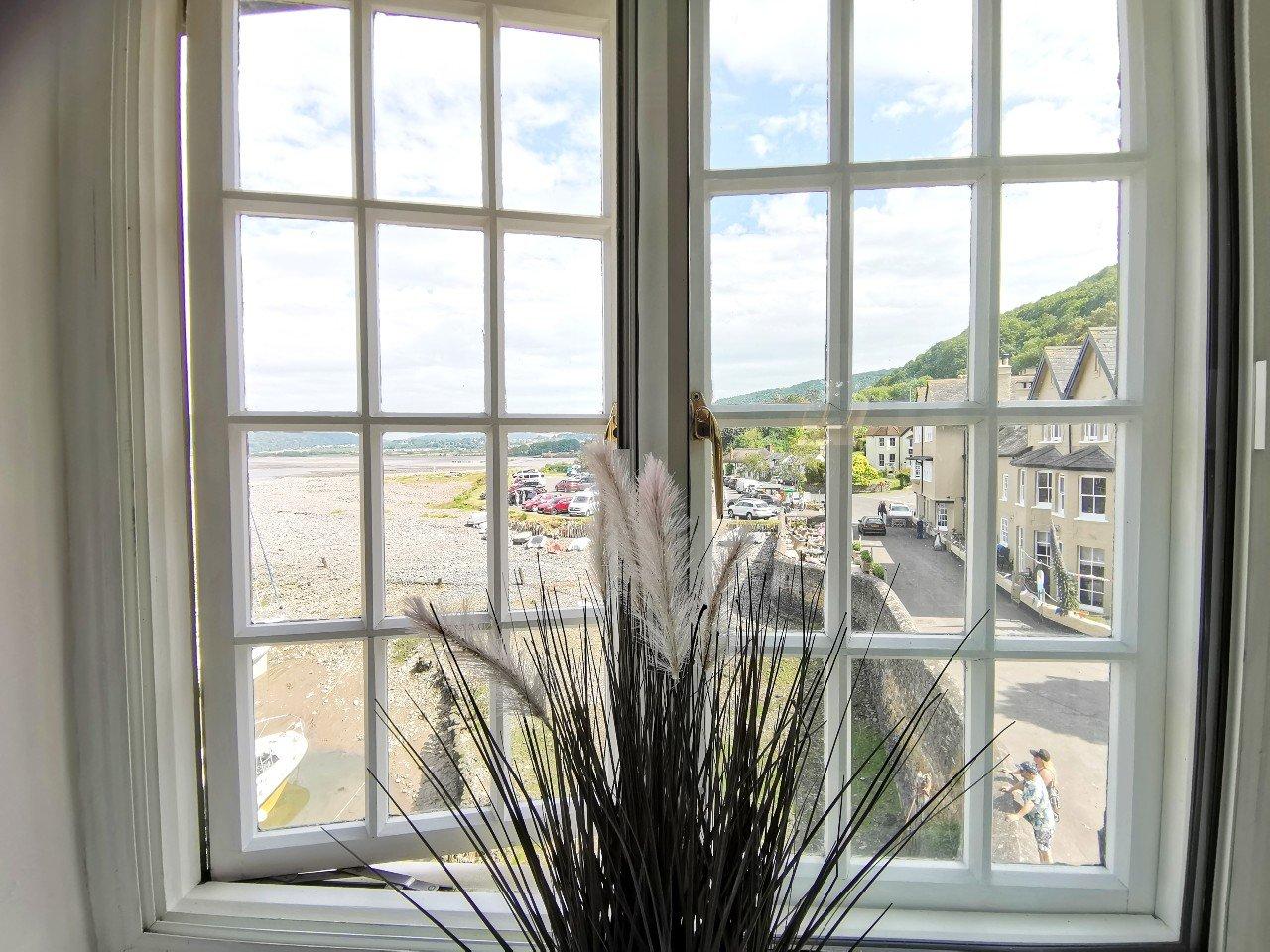 Amazing view from the master bedroom Harbour House Apartment Porlock Weir.