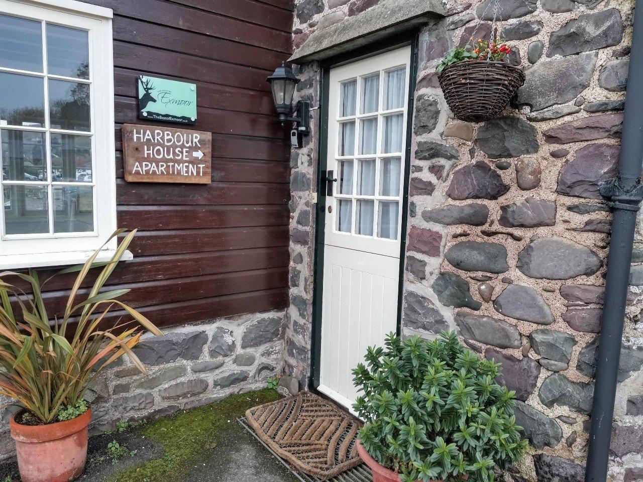 Entrance to Harbour House Apartment Pieces of Eight Porlock Weir