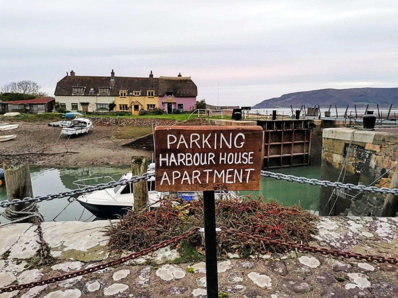 Parking space for one car.