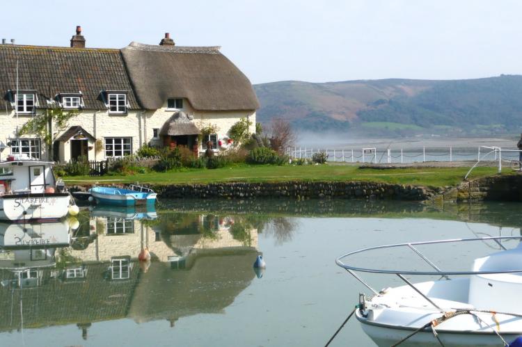 Quay Cottage at high tide