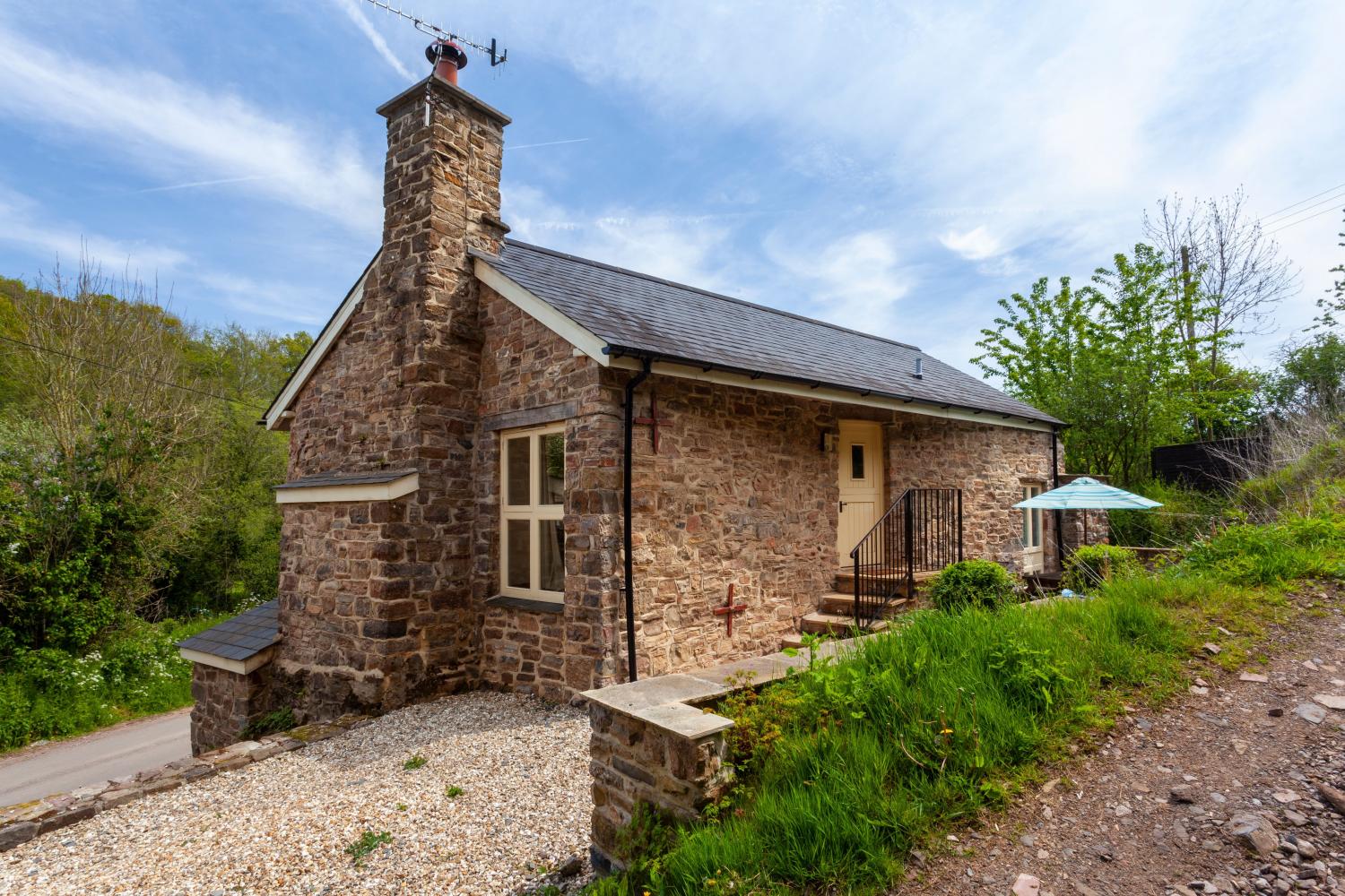 Rear entrance to The Mill House