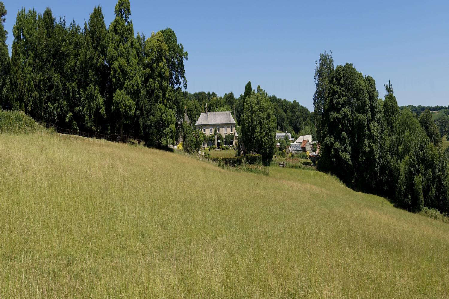 The house viewed from the south