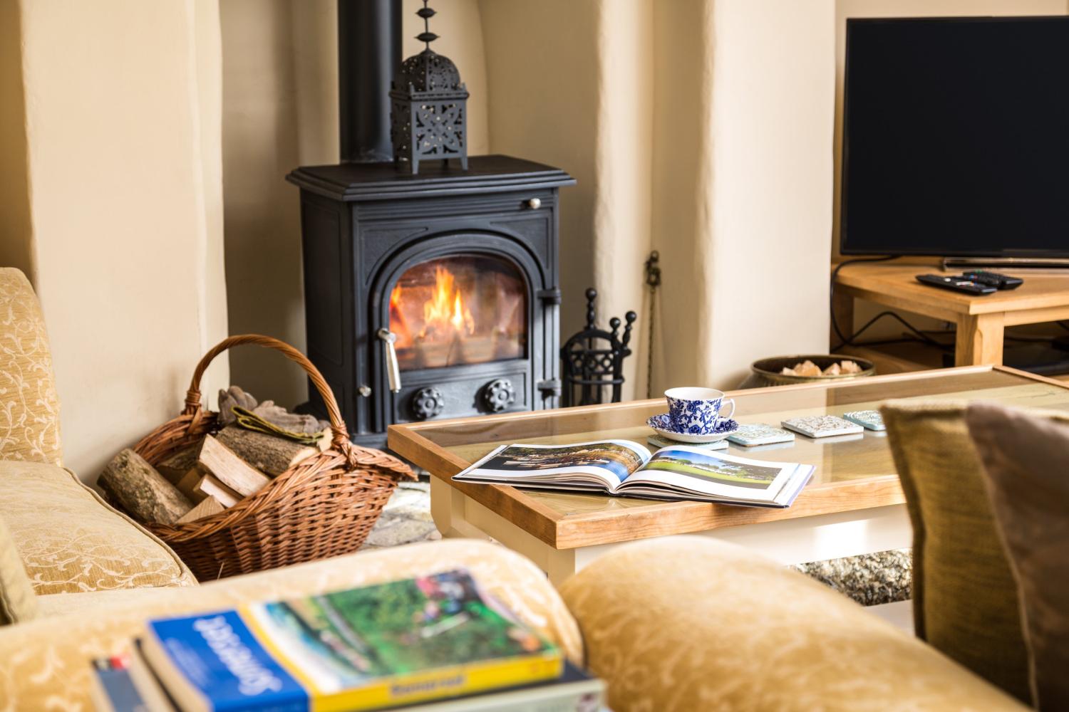 It is lovely to cosy up in the living room.