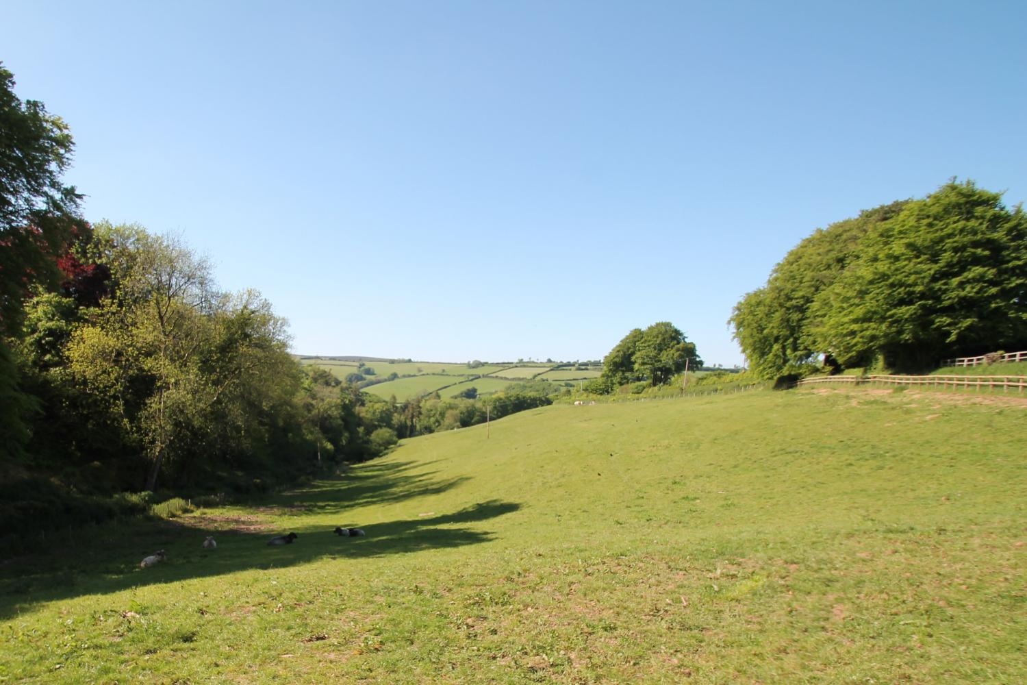 View across the fields from Stable Cottage