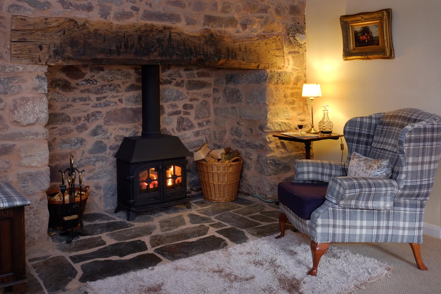 Get cosy by the fire.