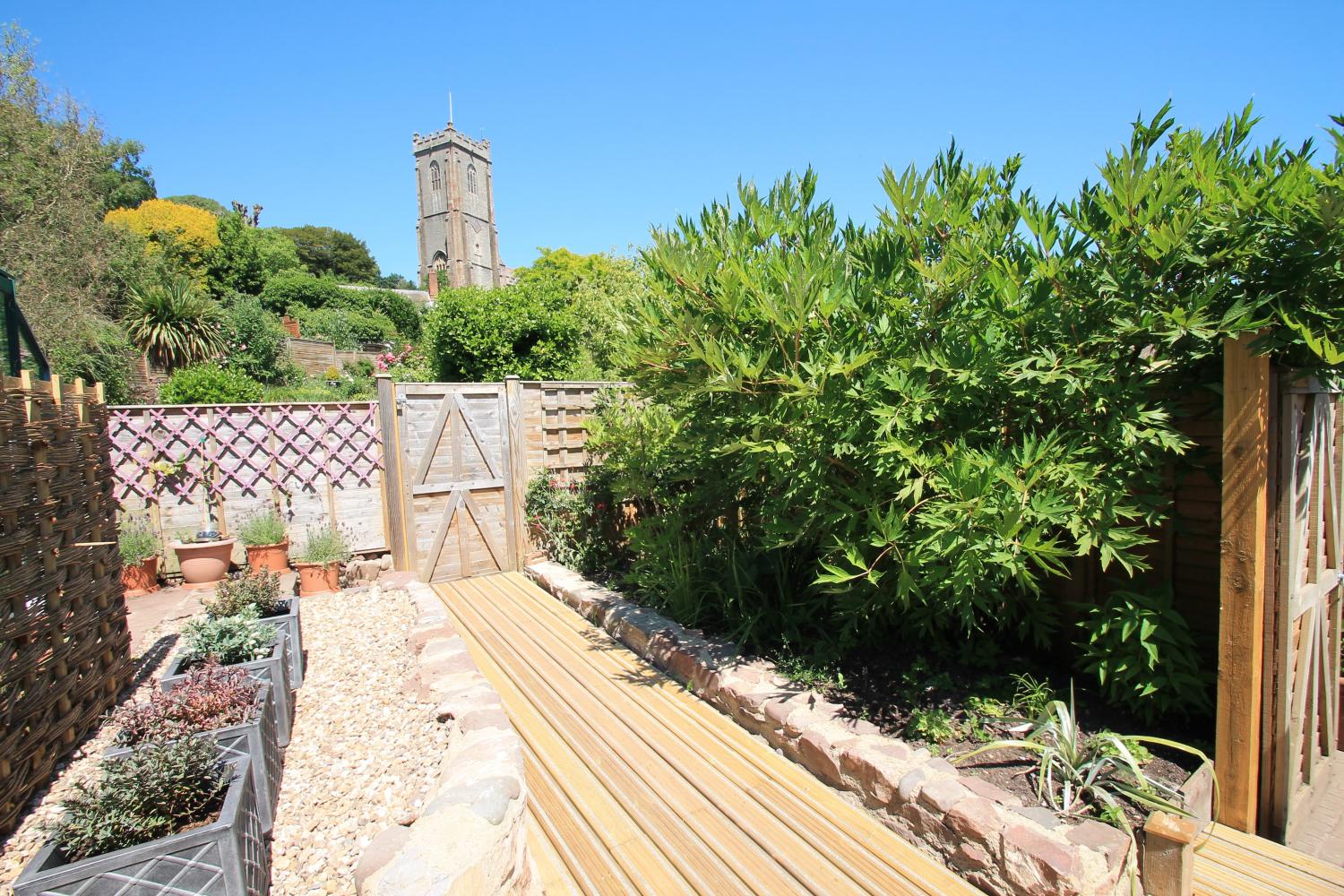 The hot tub has views to St Michael's Church