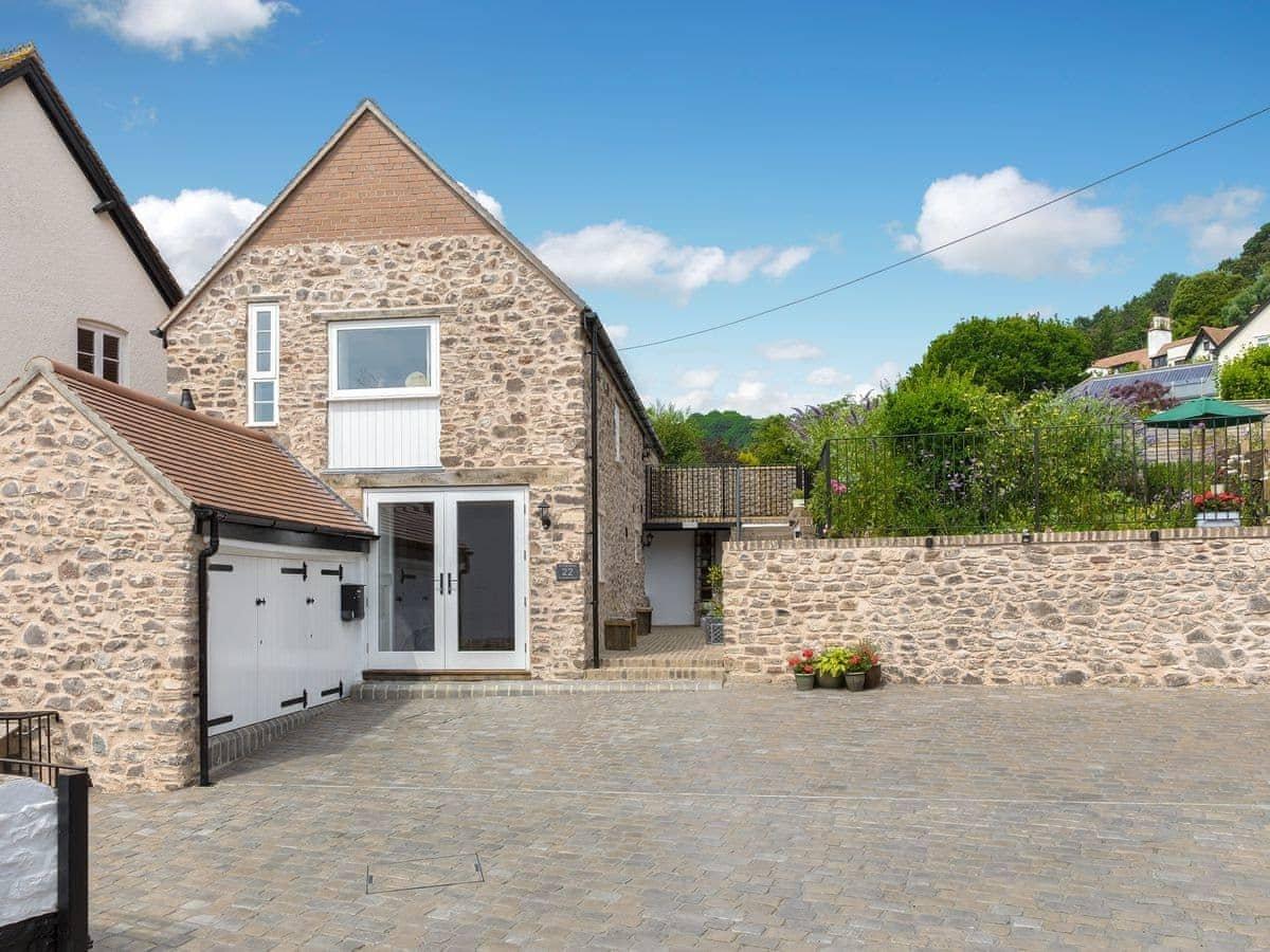 There's parking for one car on our cobbled driveway