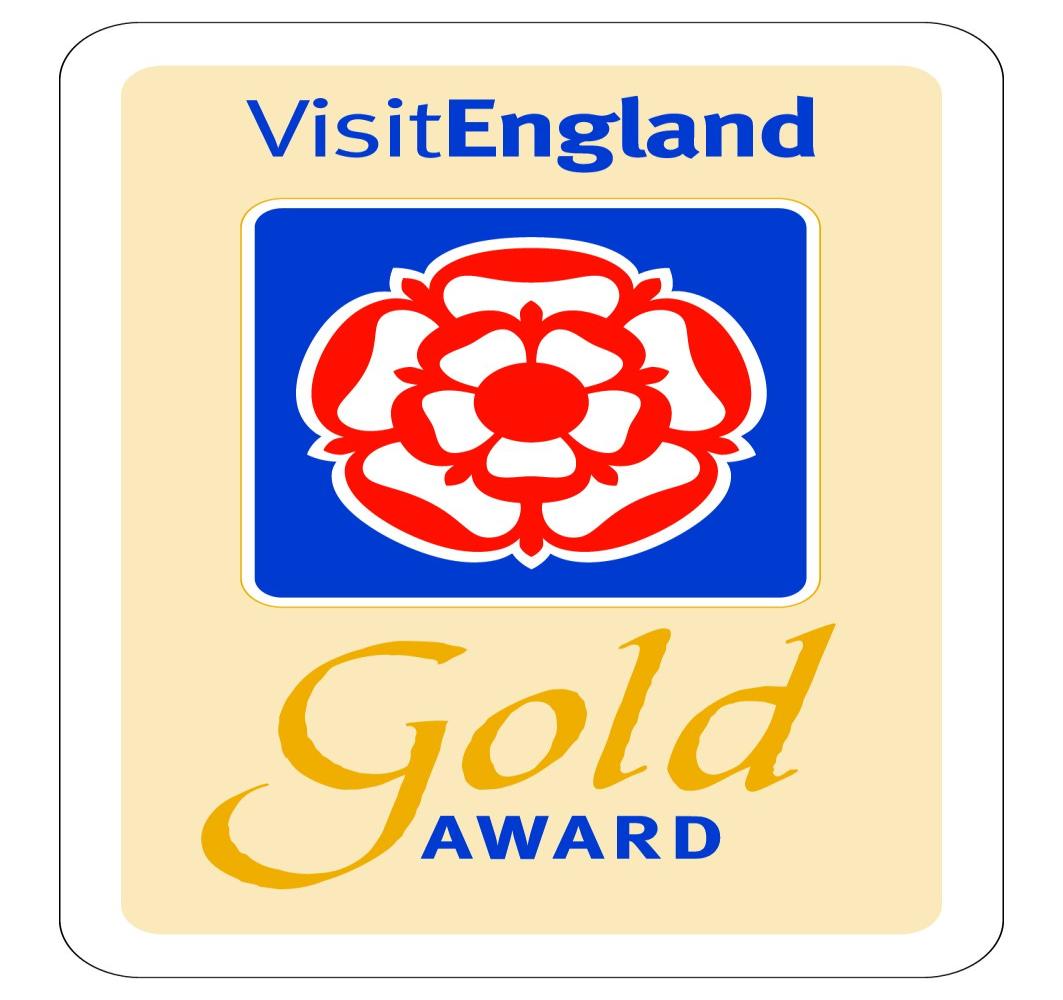 We are Five Star Gold Rated by VisitEngland. This is their highest accolade. We are assessed annually.