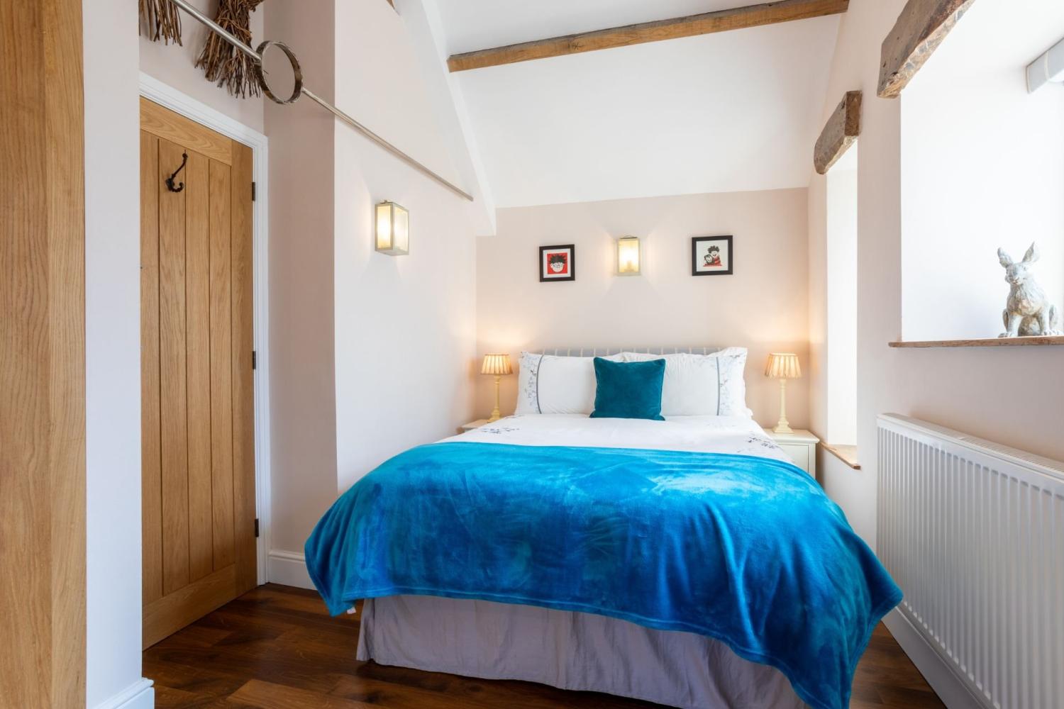 The Snug is a double bedroom on the first floor has a Hypnos mattress.
