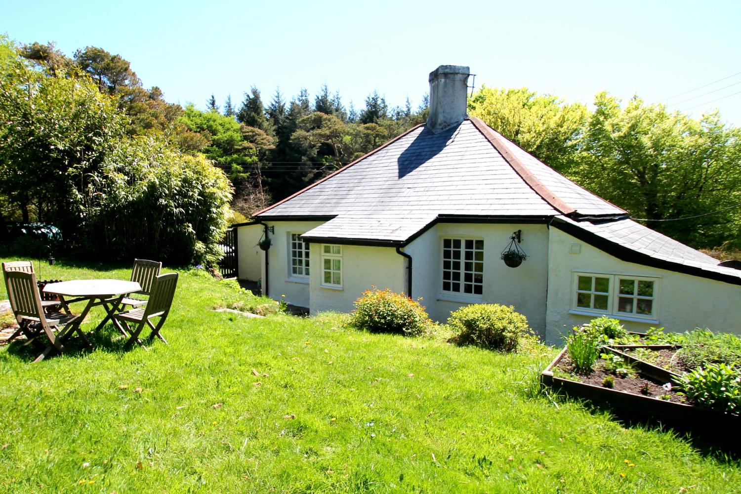 View from the rear of the cottage