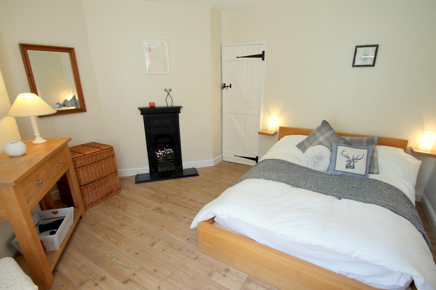 Double bedroom at Yearnor Moor Lodge