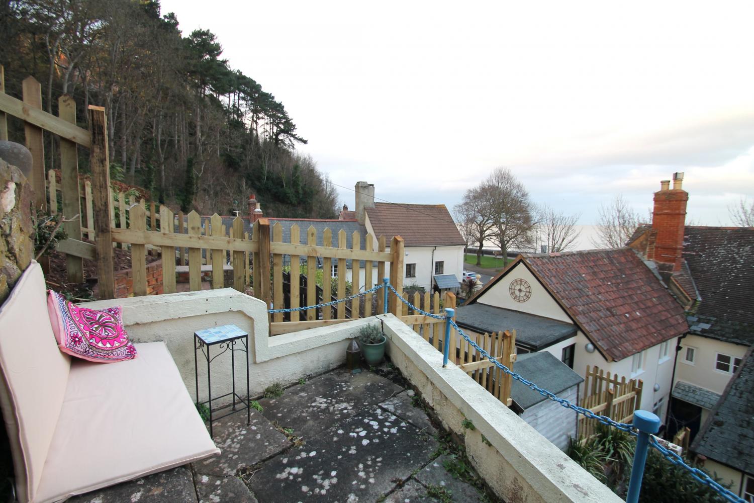 Coastal views from the terraced patios