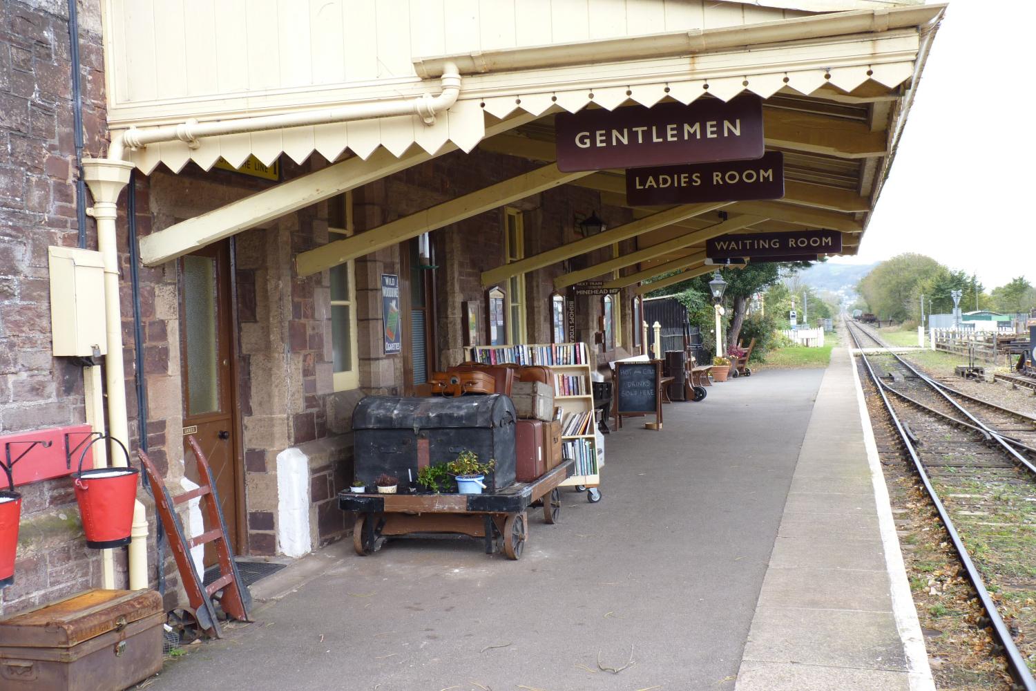 Dunster steam railway station.