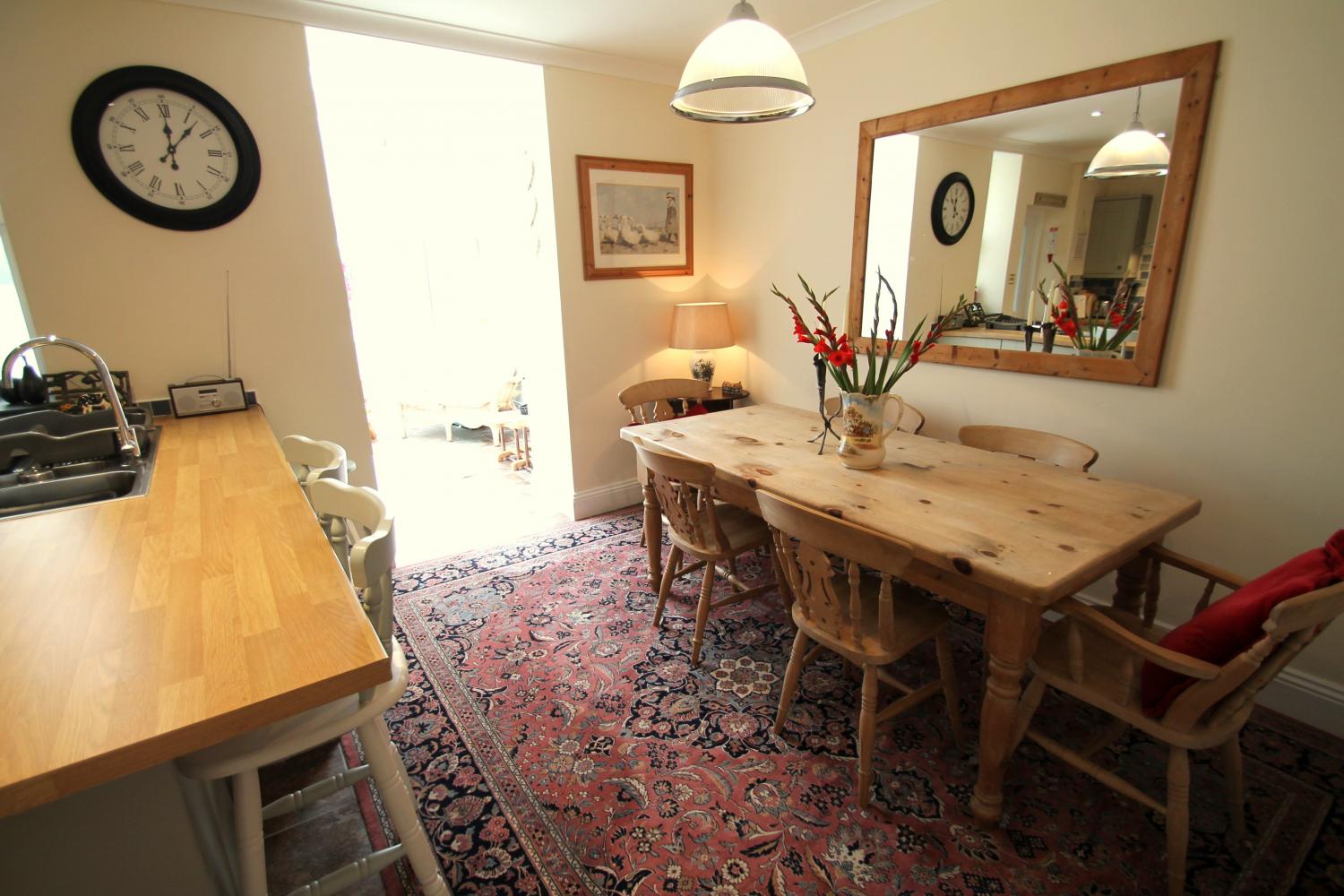 Dining area leading to conservatory Property Images