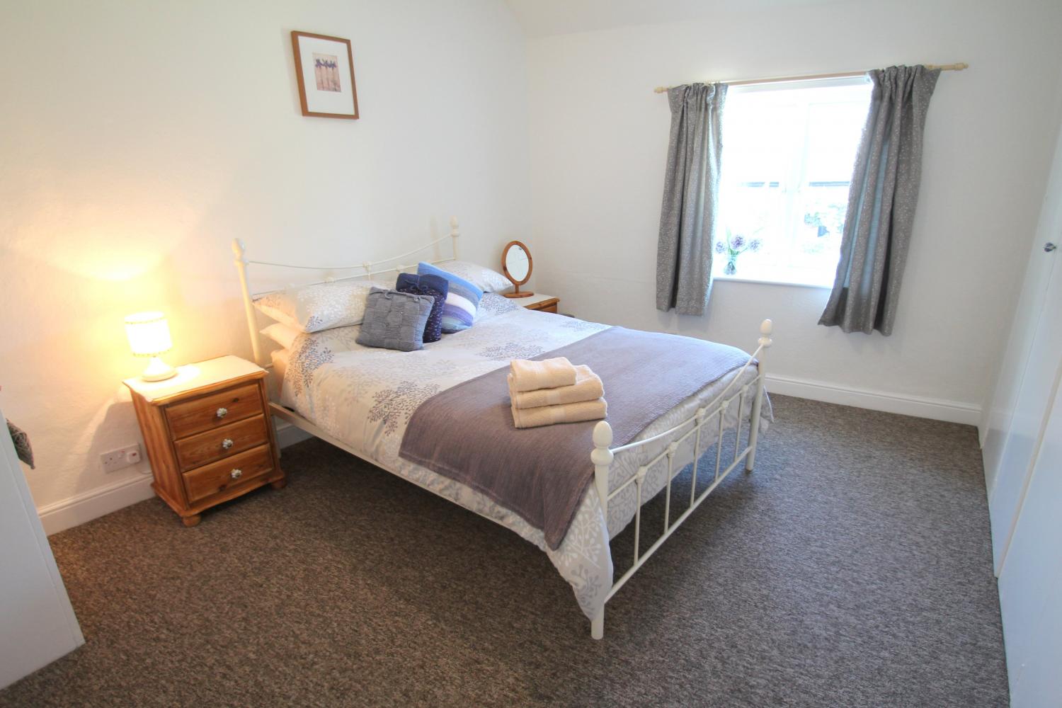 Spacious double bedroom at Gazebo Cottage