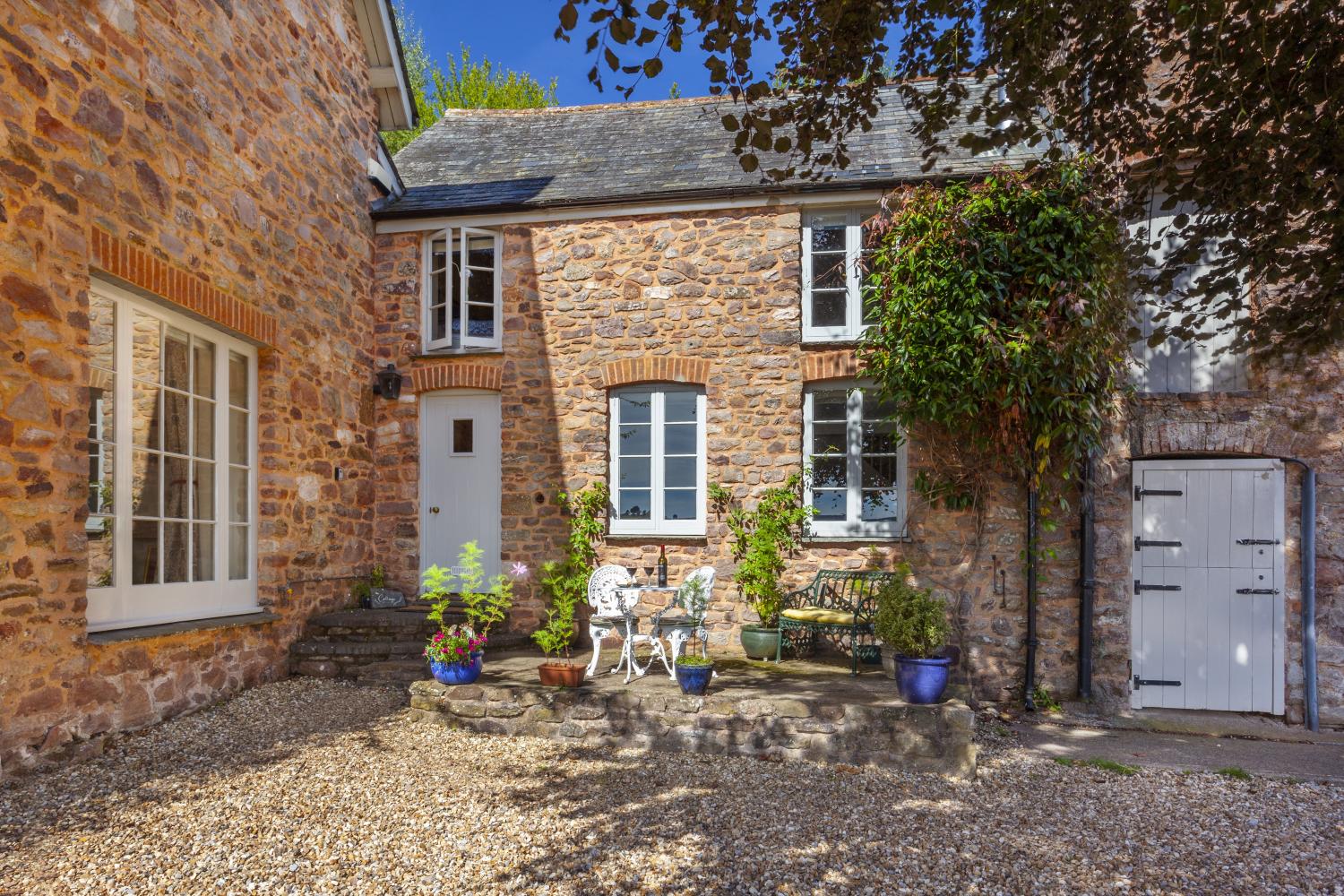 The cottage adjoins the owners' farmhouse