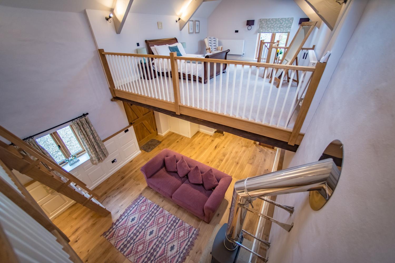 The Cow Shed from the mezzanine