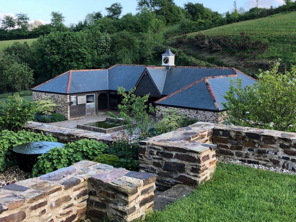 The Cowshed complete with DIY stables