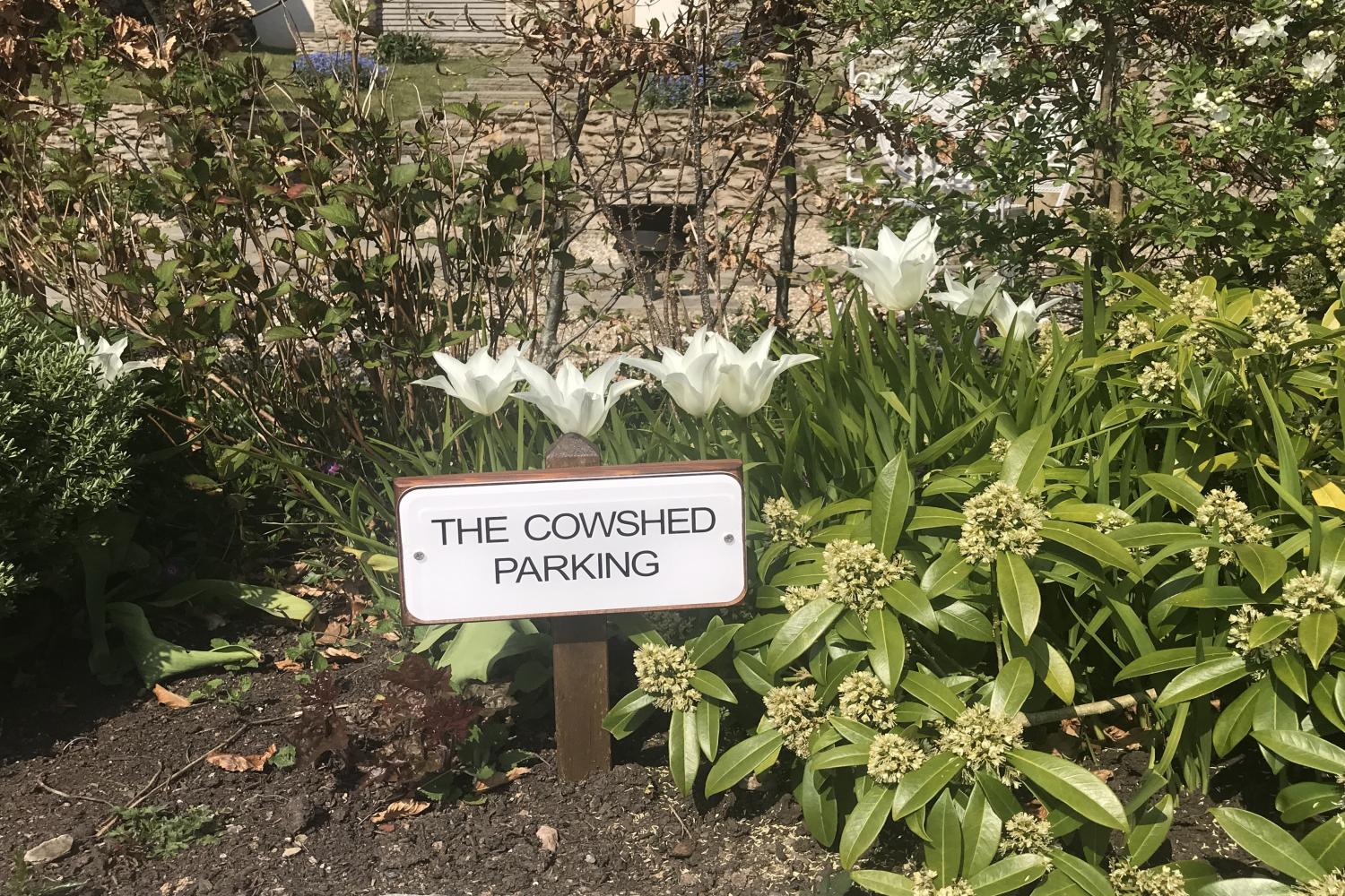 The Cowshed parking