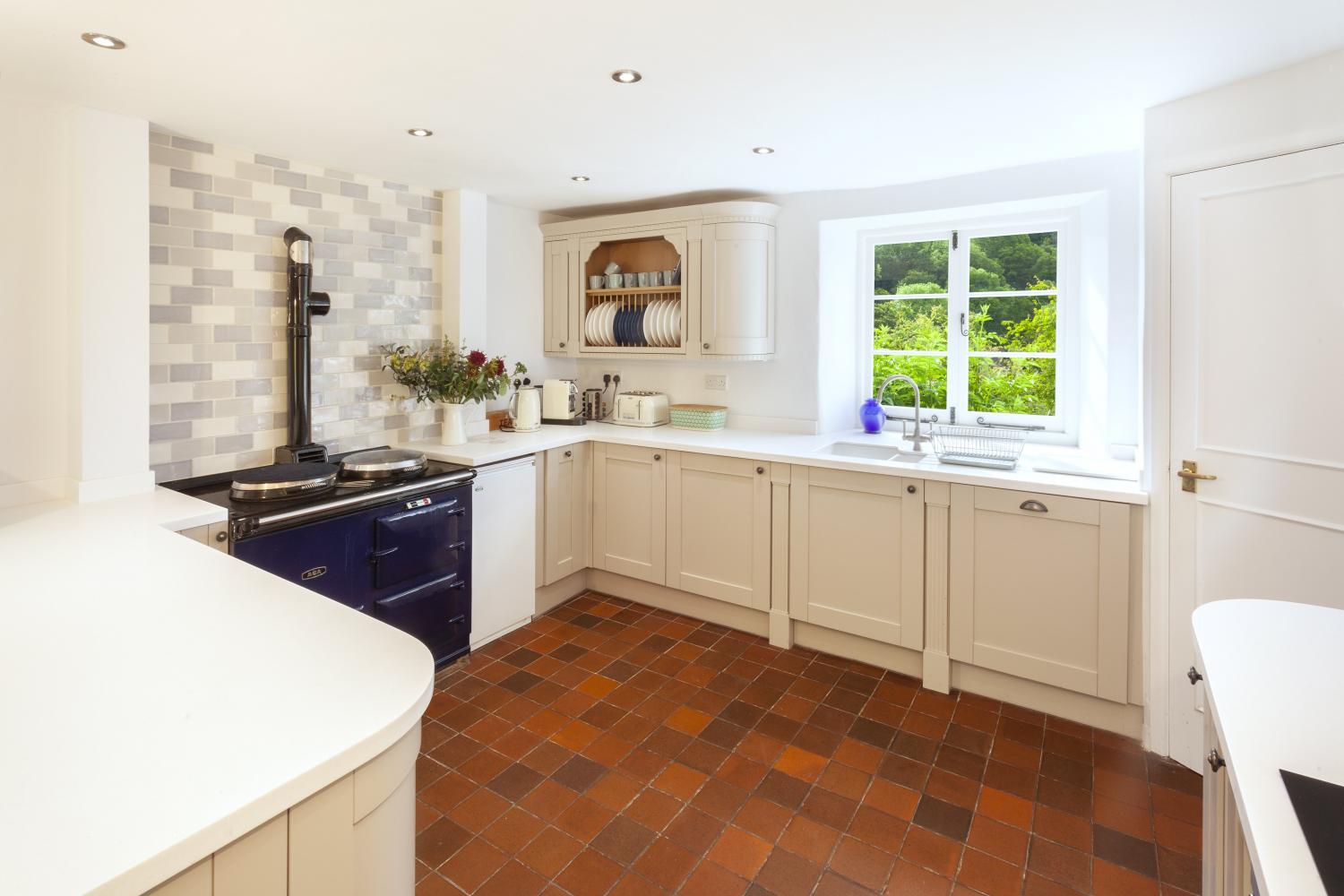 Kitchen with Aga (plus electric oven)