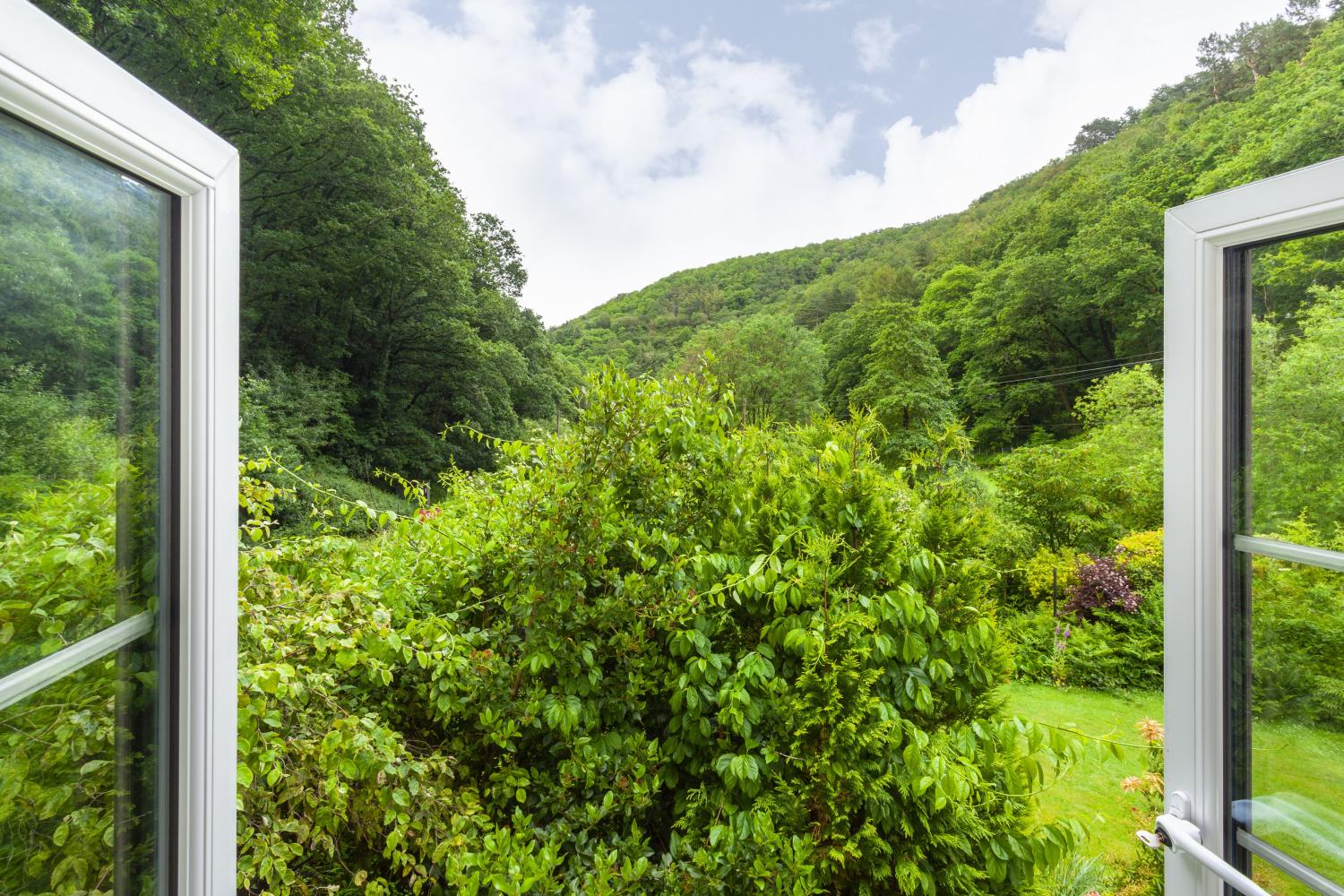 Lovely views down the combe towards Porlock