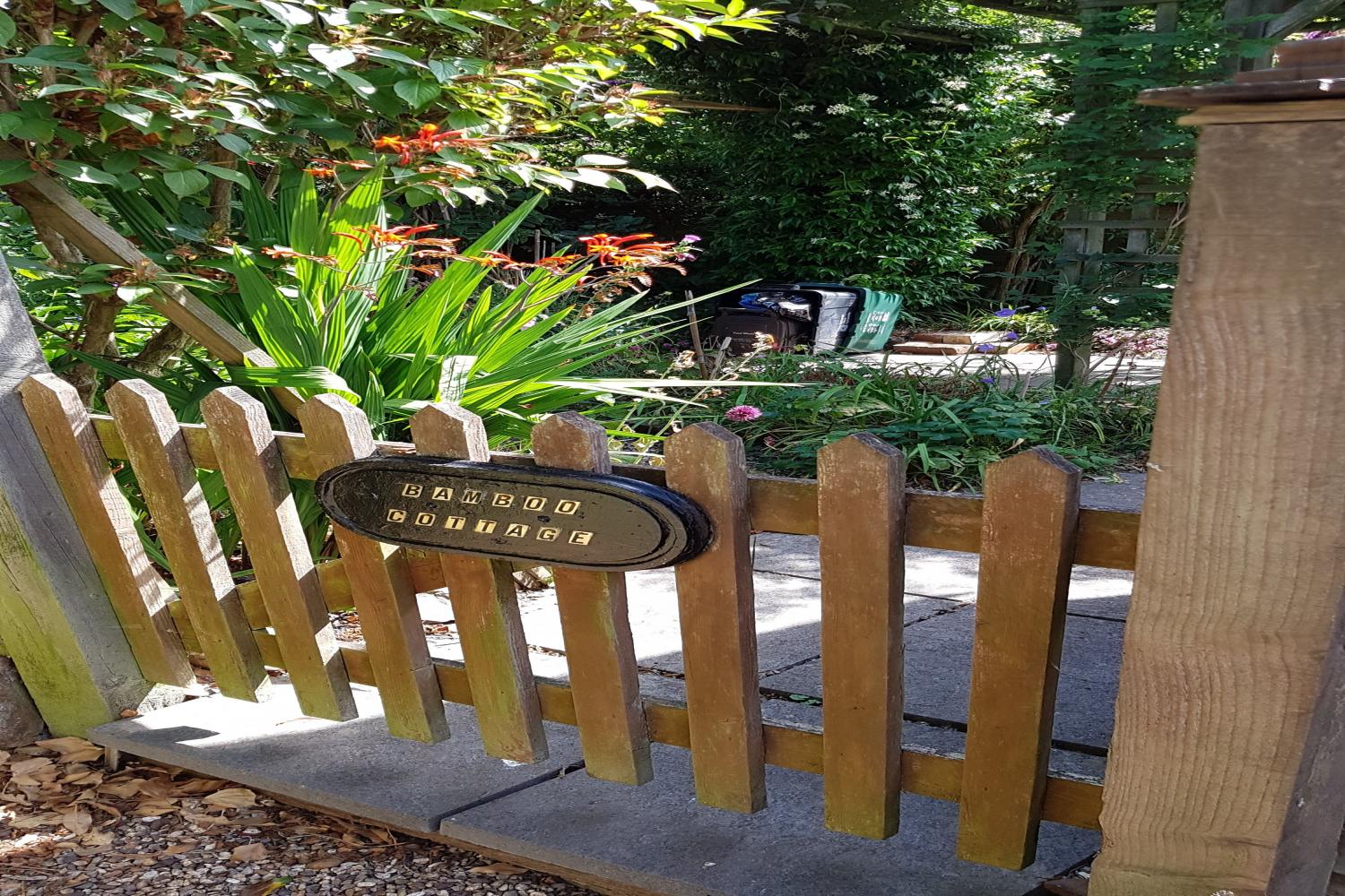 Entrance gate to our garden.