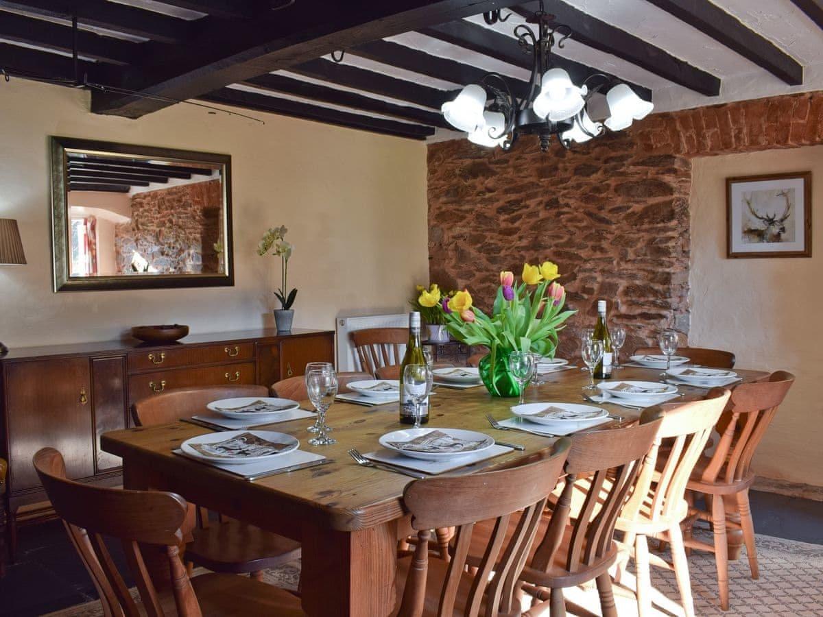 Dining Room with wood burner