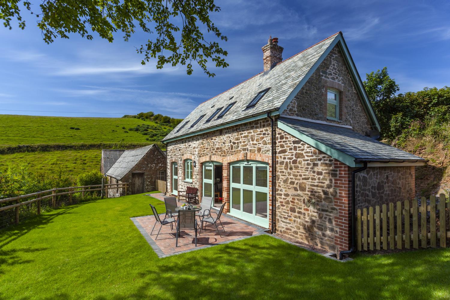 Cottage and the surrounding fields