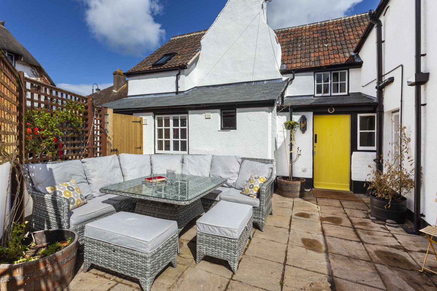 Holmdale in Porlock, outside seating area