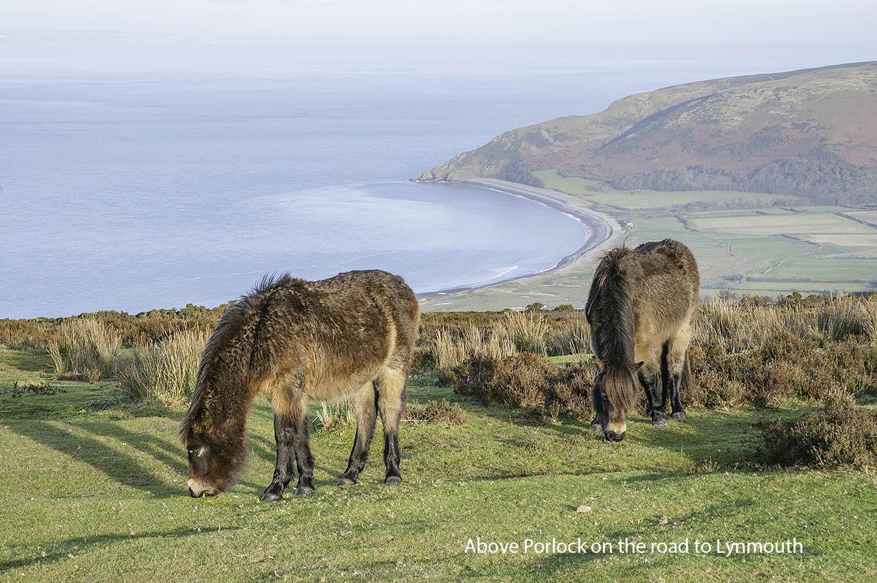 On the way to Lynmouth, high above Porlock