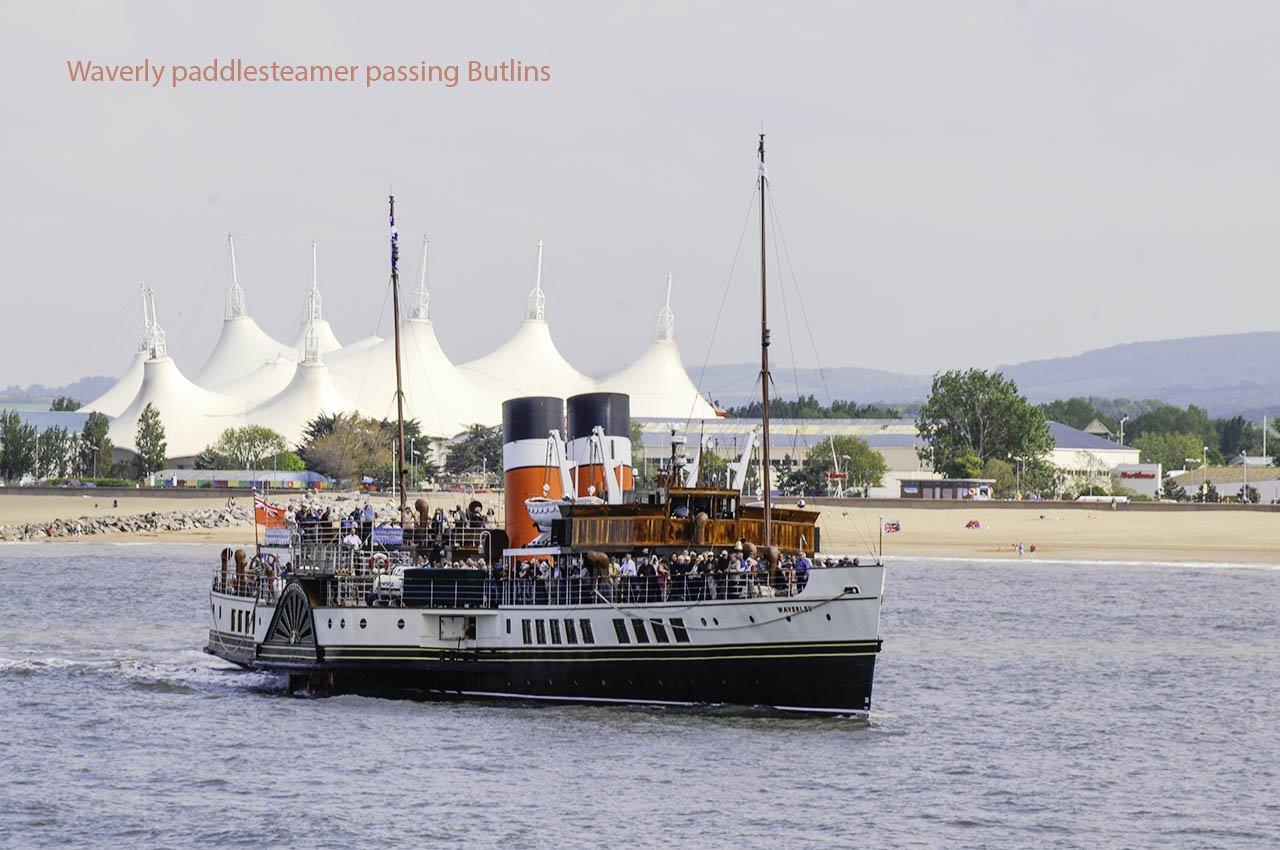 Waverly paddlesteamer at Minehead