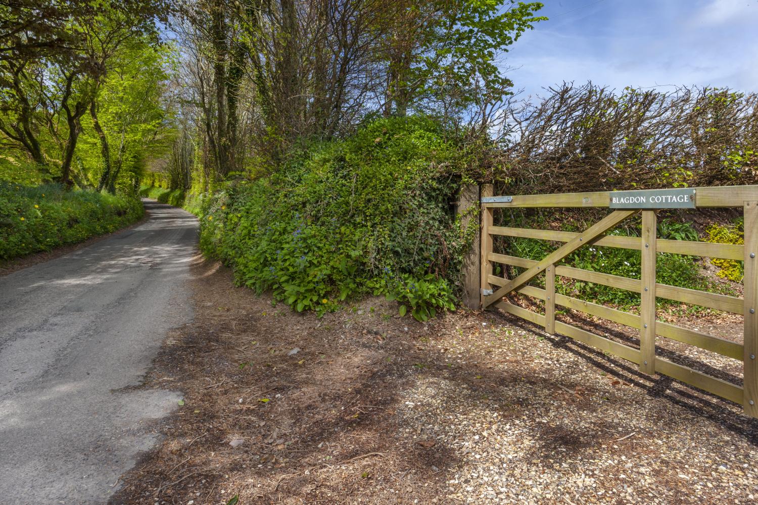 Entrance to Blagdon Cottage