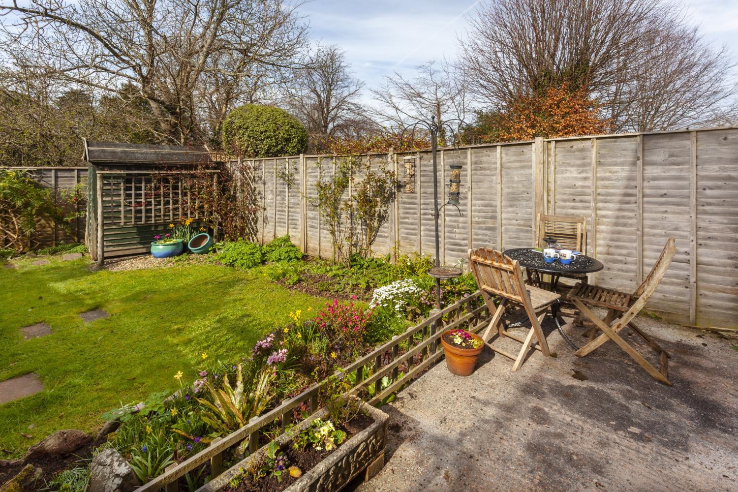 Church View rear enclosed garden