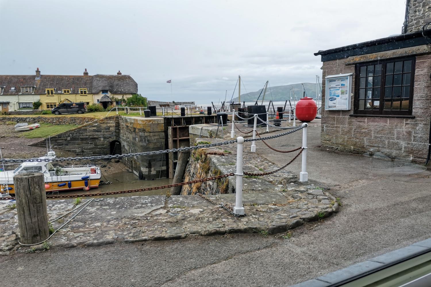 Porlock Weir Harbour footpath around Harbour House Pieces of Eight