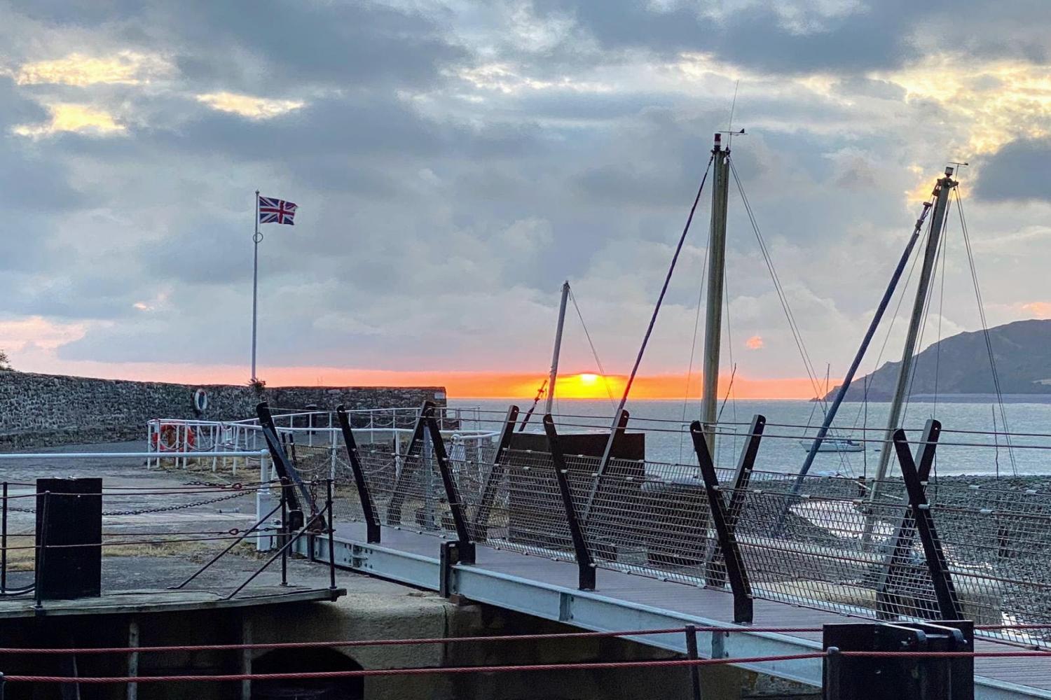 5am sunrise taken outside Harbour House Studio, Harbour House, Pieces of Eight, Porlock Weir.