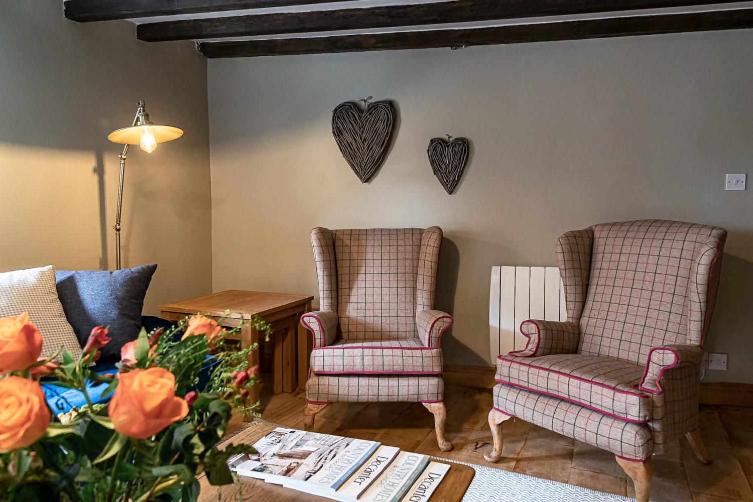 Cosy reading area in the lounge