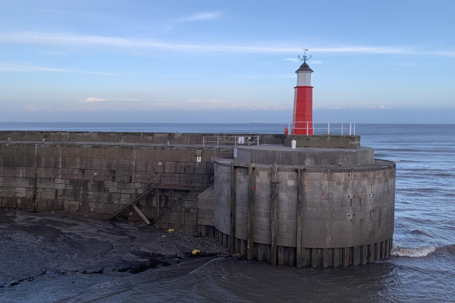 Watchet lighthouse.