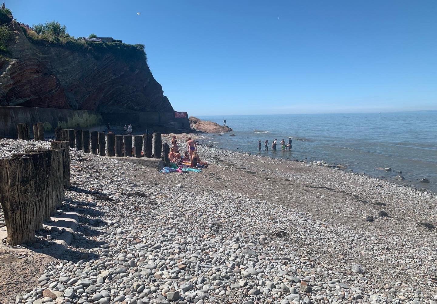 West Street beach, minutes from the house.