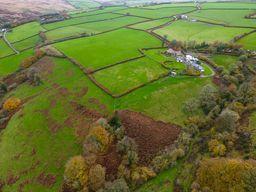 West Hollowcombe Farm & Cottages from above