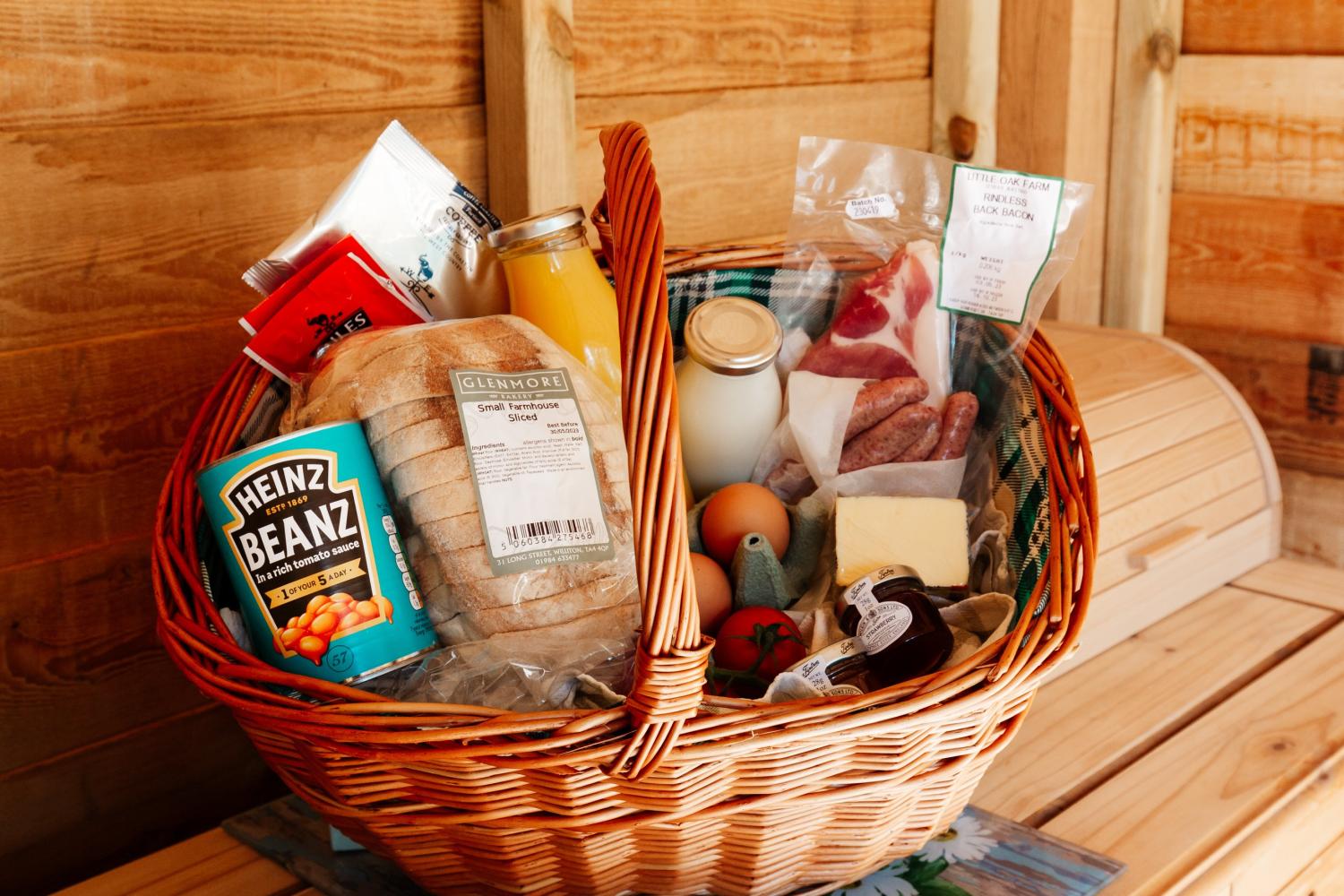 Breakfast Hamper available for extra charge