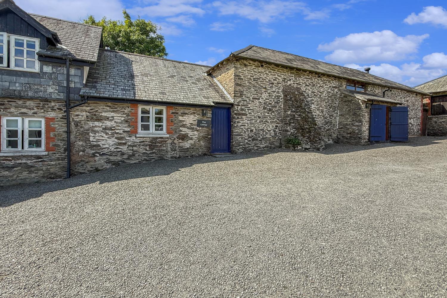 Front of the Linhay - parking space directly outside