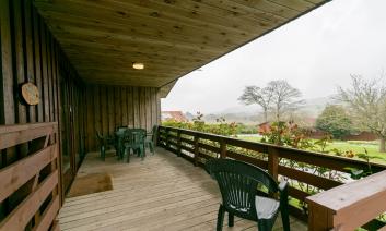 Yew Tree view and veranda